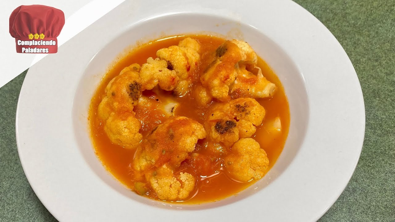 Receta de Coliflor en salsa de tomates