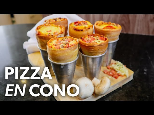 Receta de Cono pizza
