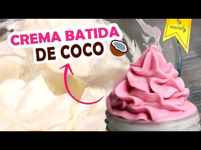 Receta de Crema batida de coco