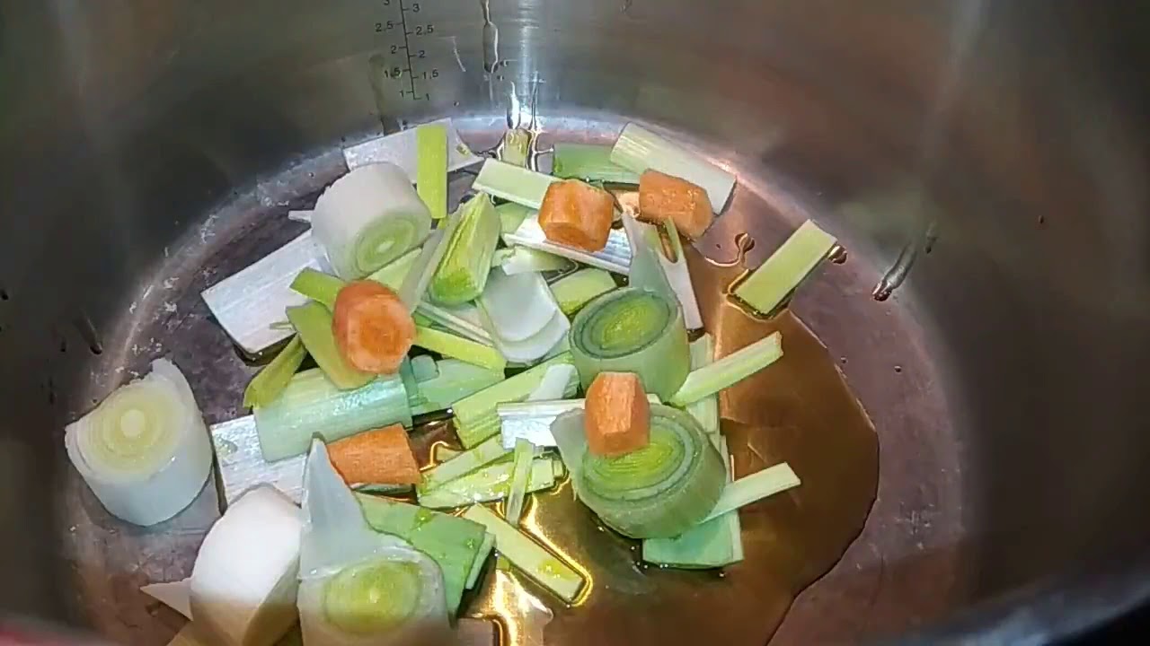 Receta de Crema de berenjena y calabacín