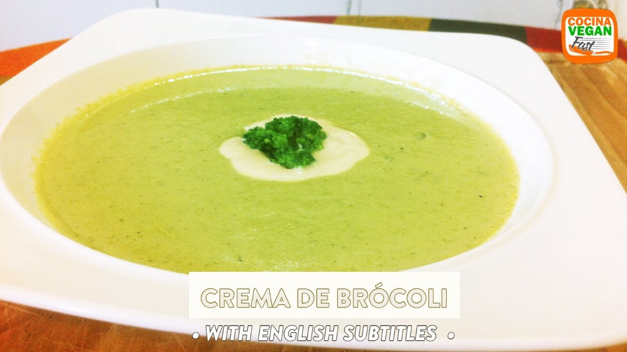 Receta de Crema de brócoli vegana