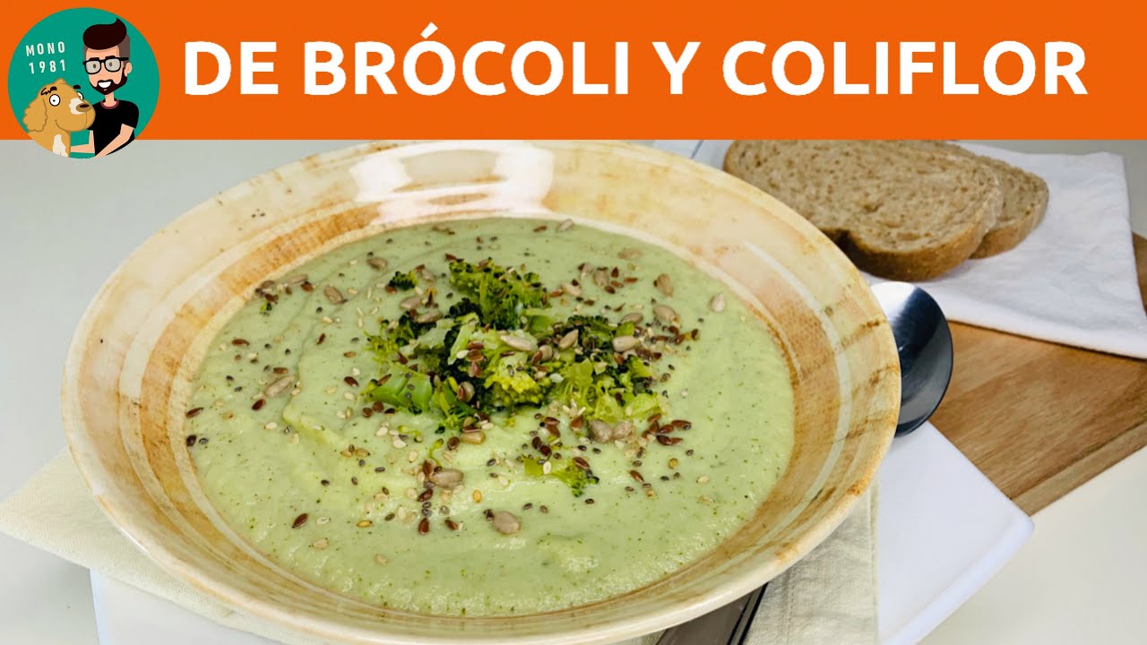 Receta de Crema de brócoli y coliflor