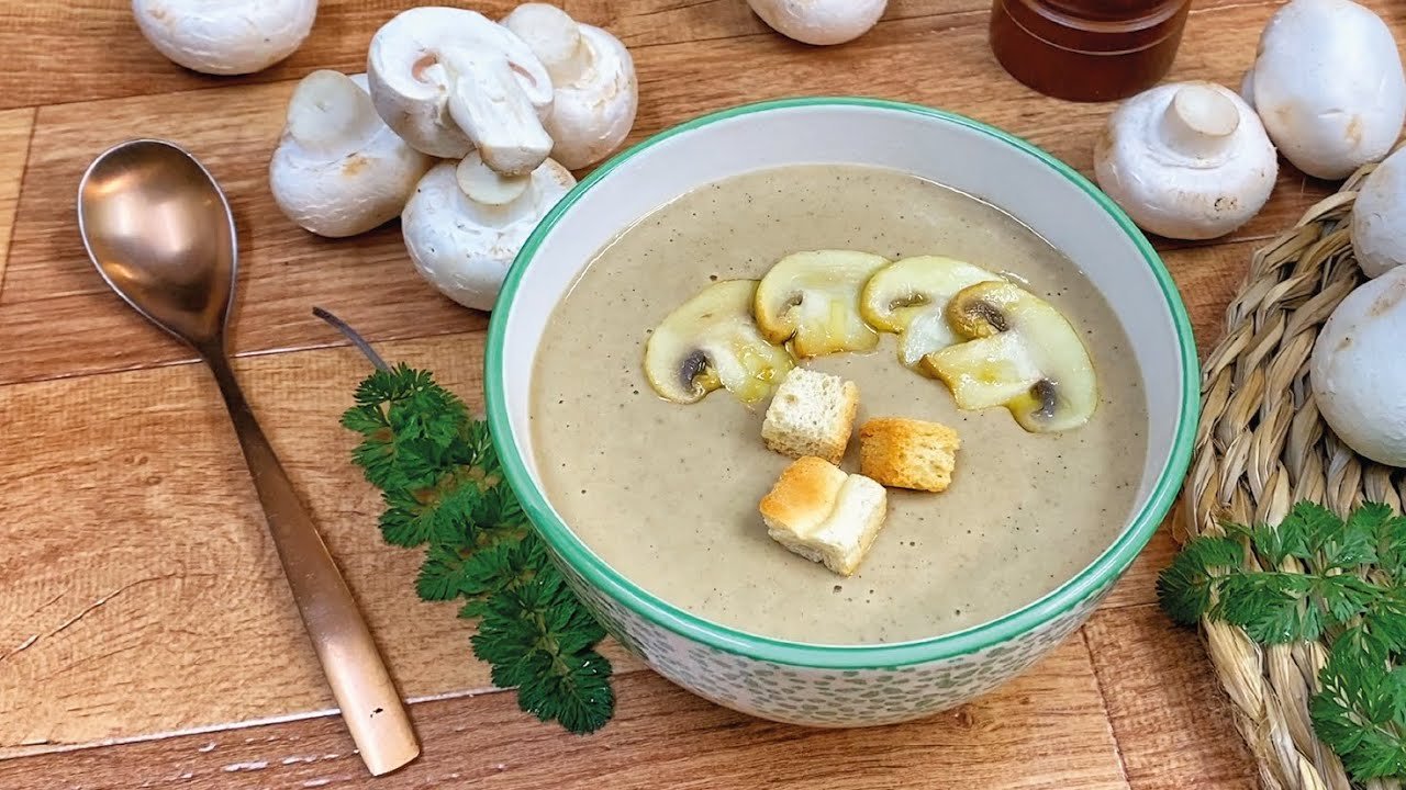 Receta de Crema de champiñones sin nata