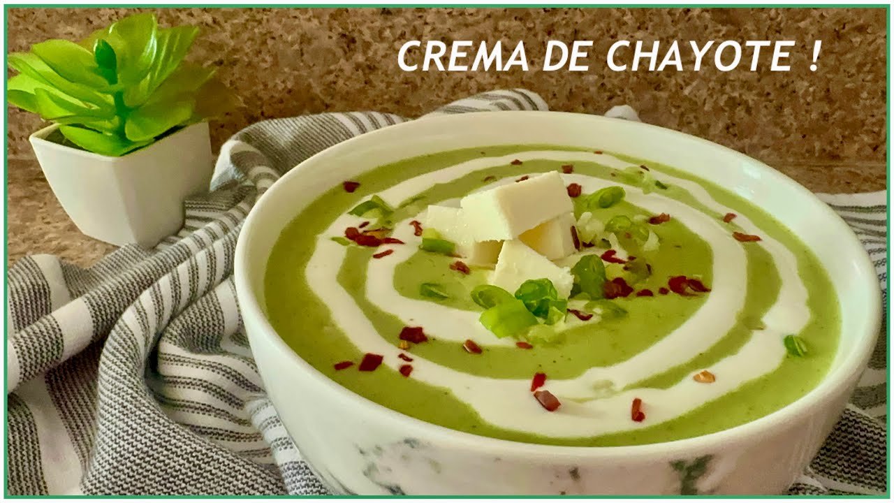 Receta de Crema de chayote light