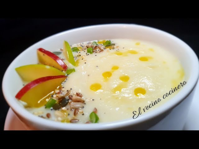Receta de Crema de coliflor y manzana