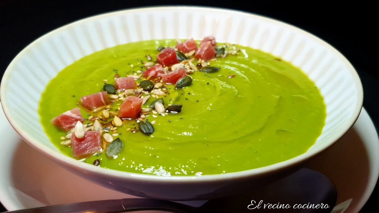 Receta de Crema de guisantes vegana