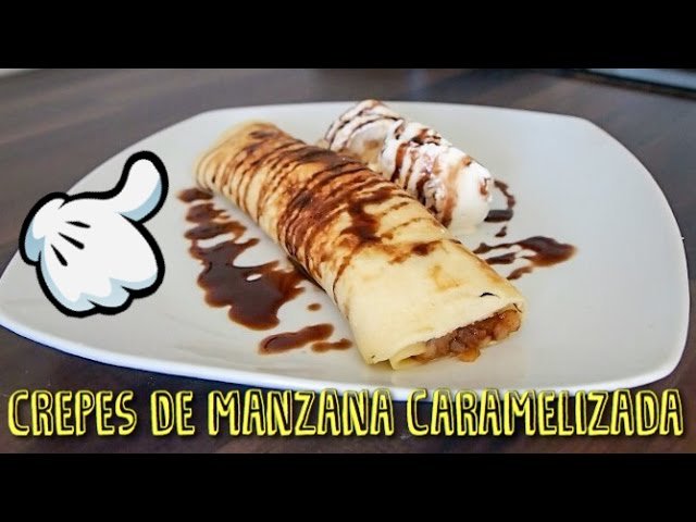 Receta de Crepes de manzana con caramelo