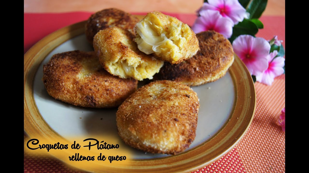 Receta de Croquetas de plátano macho y queso