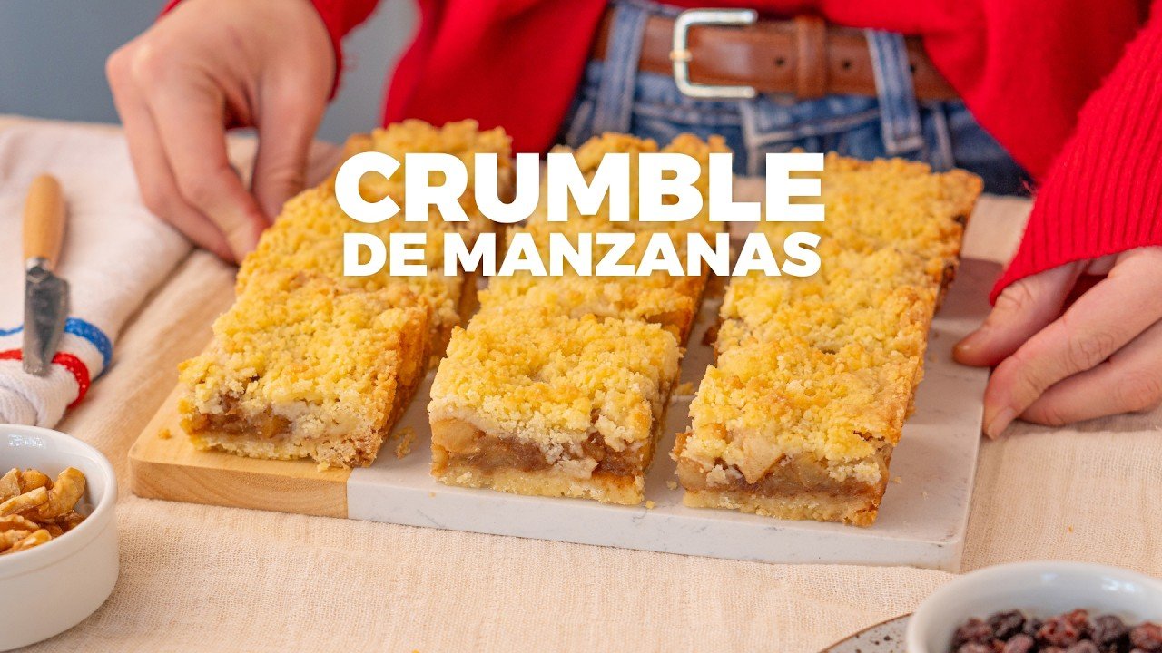 Receta de Crumble de manzana exprés