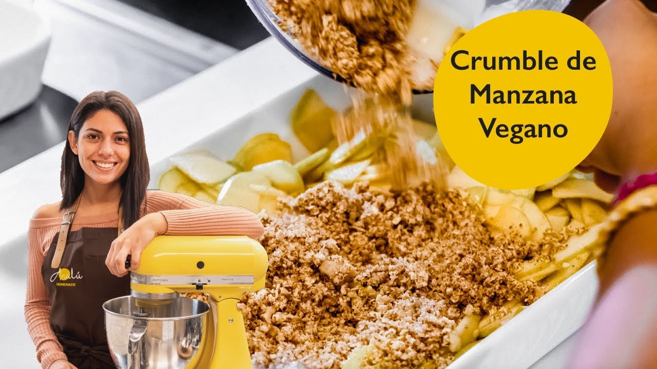 Receta de Crumble vegano de manzana