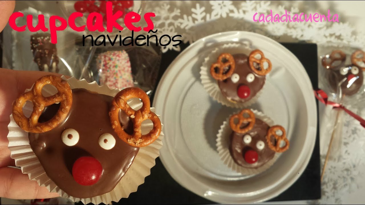 Receta de Cupcake navideño de reno