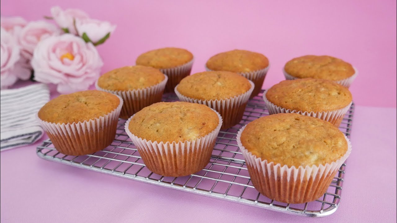 Receta de Cupcakes de plátano