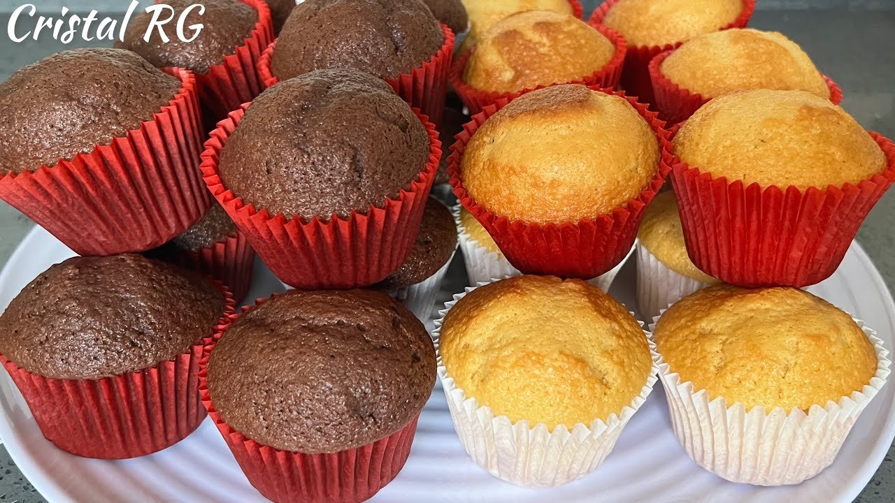 Receta de Cupcakes de vainilla y chocolate