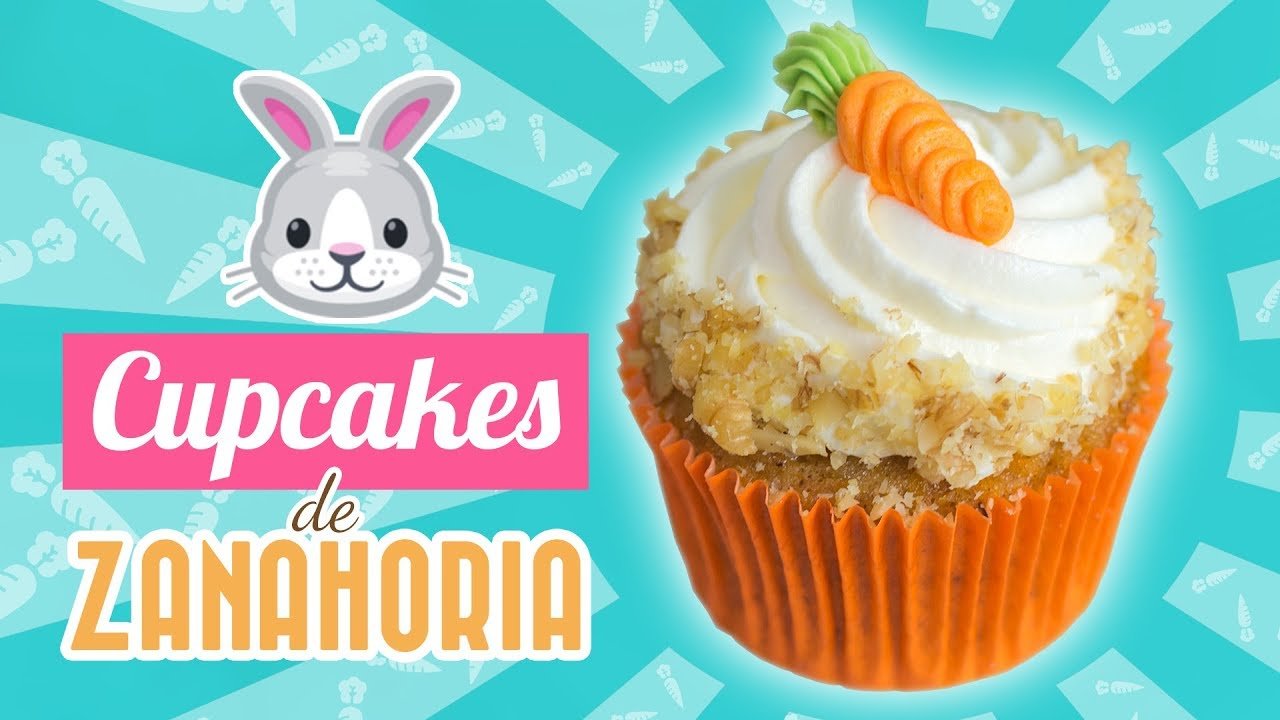 Receta de Cupcakes de zanahoria fácil