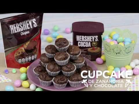 Receta de Cupcakes de zanahoria y chocolate