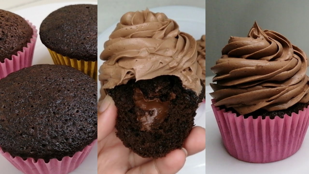 Receta de Cupcakes rellenos de Nutella