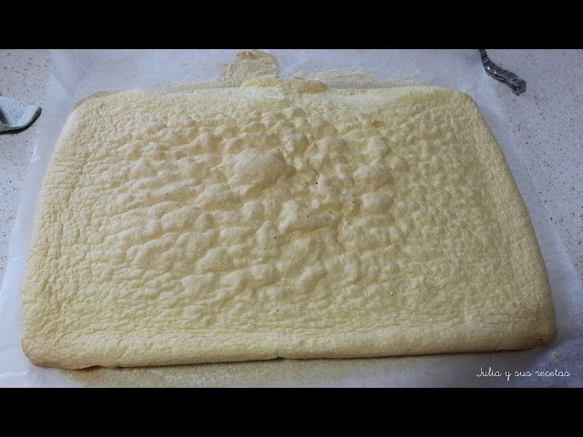 Receta de Delicioso Bizcocho de brazo gitano