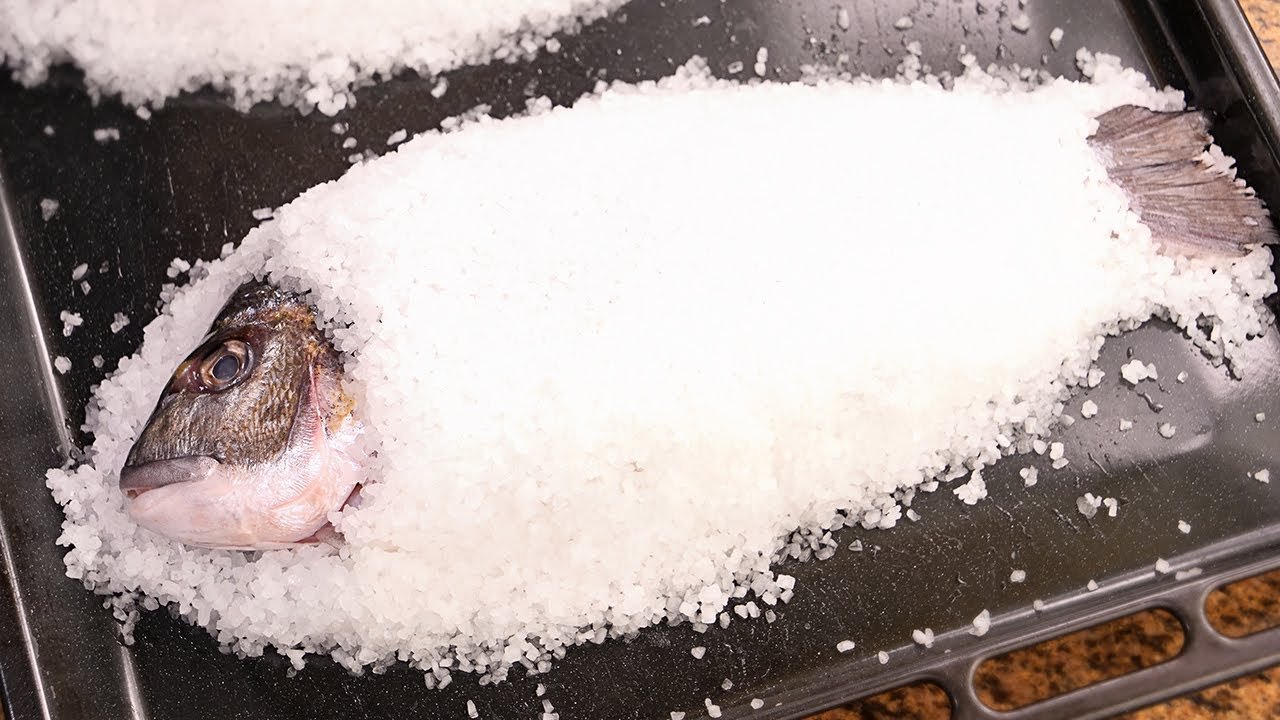 Receta de Dorada a la sal fina
