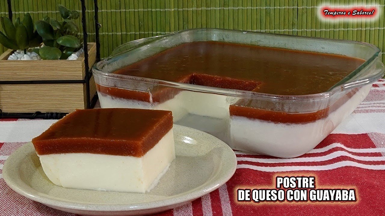 Receta de Dulce de guayaba con queso