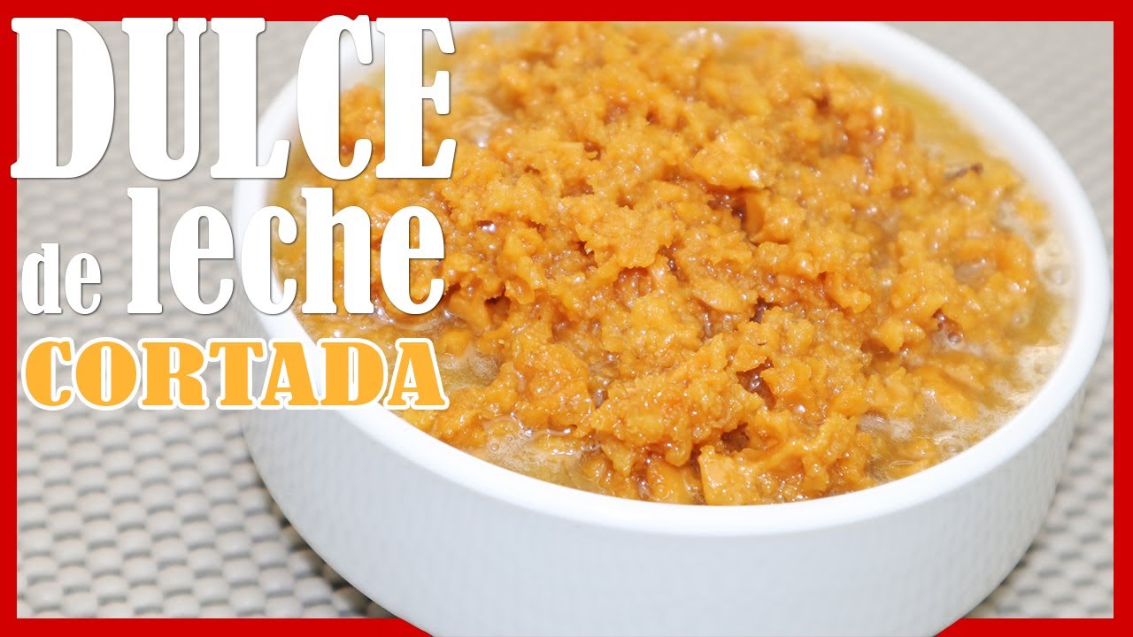 Receta de Dulce de leche cortada