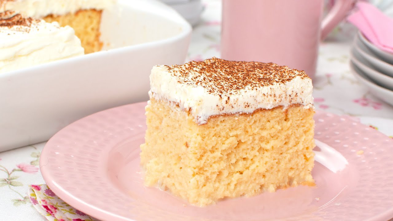 Receta de Dulce de tres leches fácil