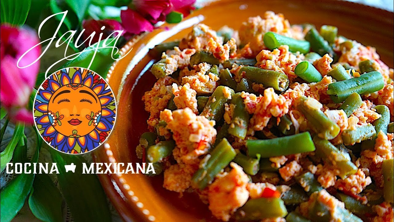 Receta de Ejotes a la mexicana con huevo