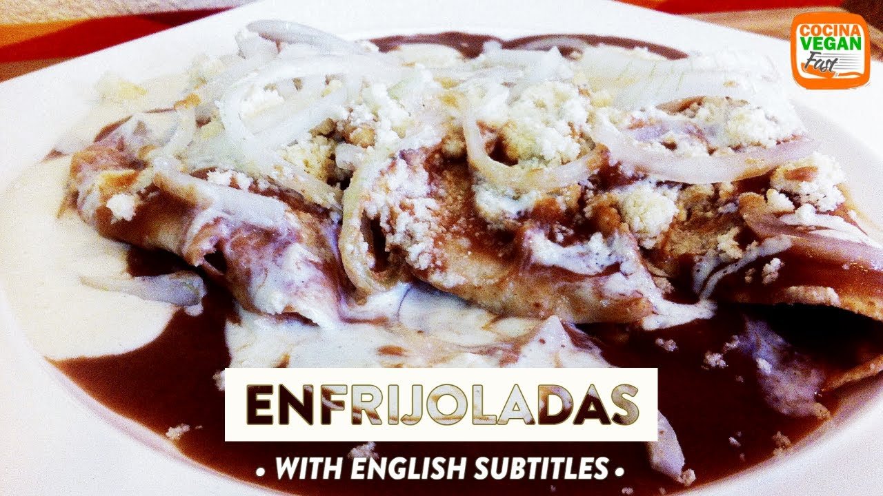 Receta de Enfrijoladas veganas