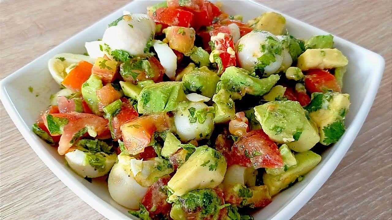 Receta de Ensalada con huevos de codorniz