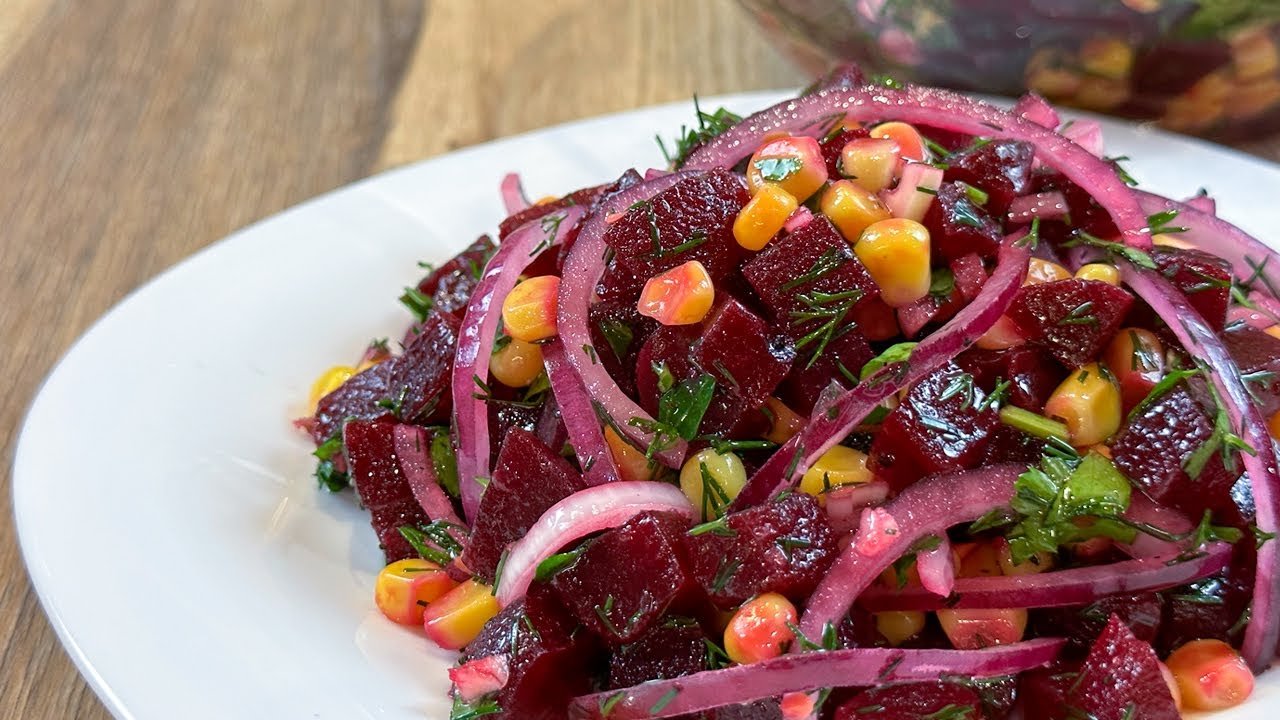 Receta de Ensalada con remolacha cocida y limón
