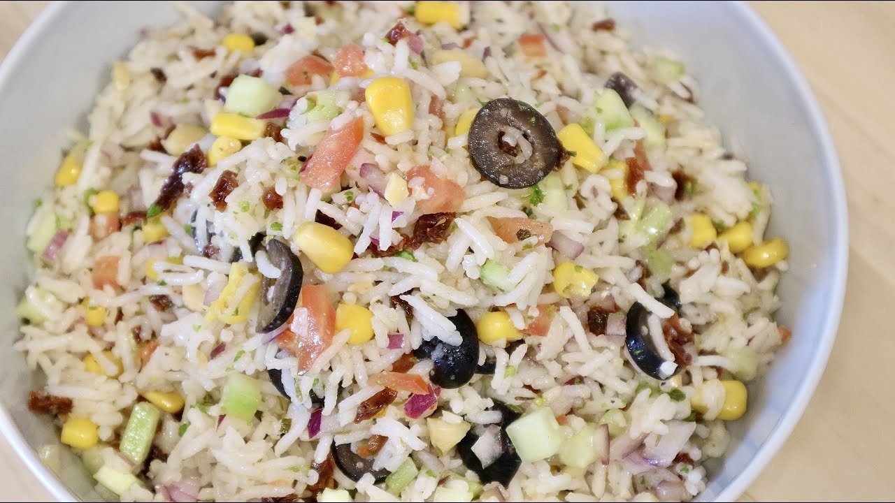 Receta de Ensalada de arroz basmati rápida y ligera