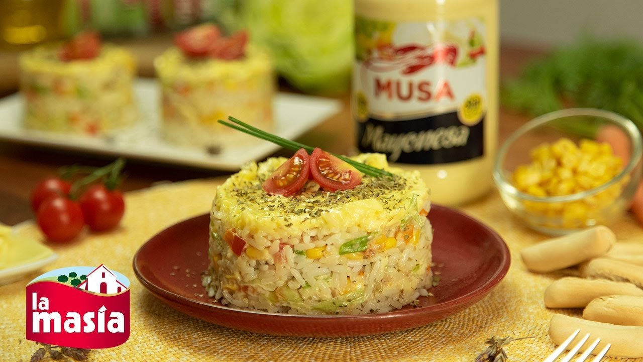 Receta de Ensalada de arroz con mayonesa y atún