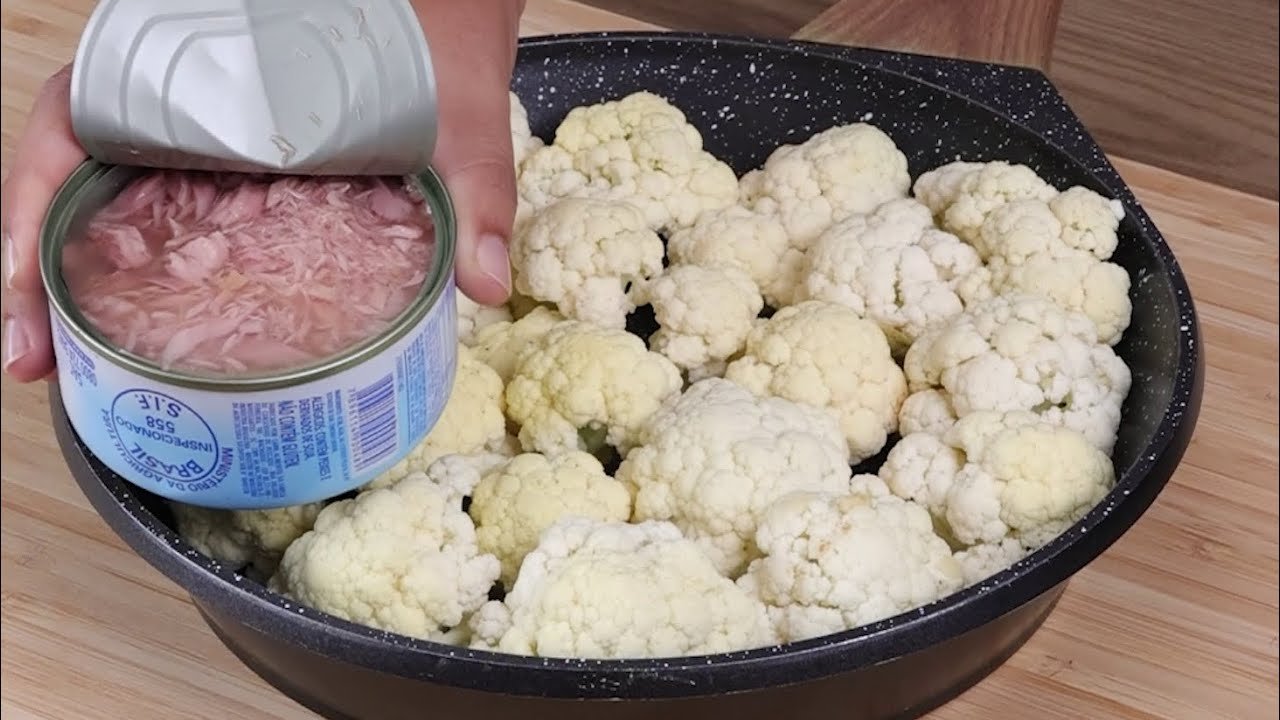 Receta de Ensalada de atún con coliflor