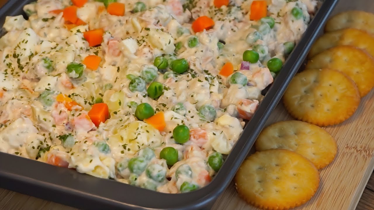 Receta de Ensalada de atún con huevo y mayonesa