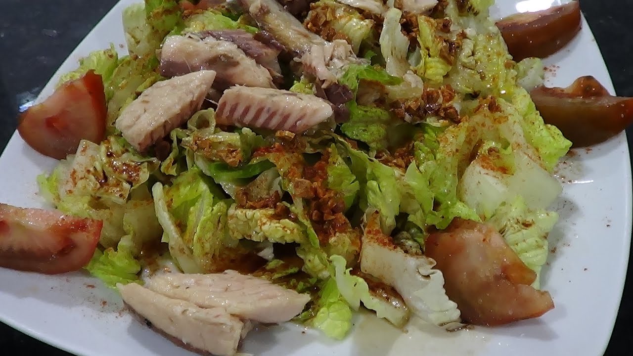Receta de Ensalada de caballa en aceite