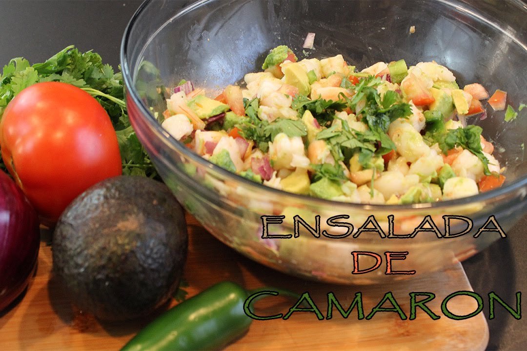 Receta de Ensalada de camarones y aguacate