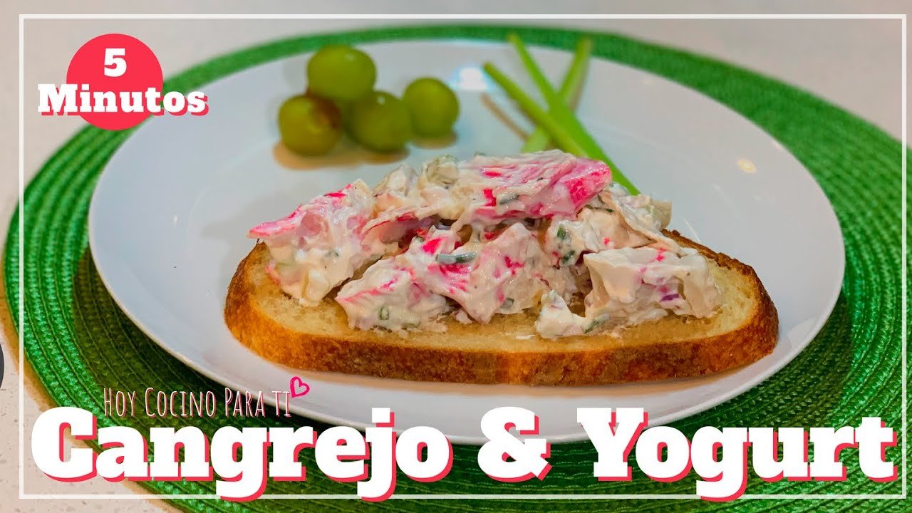 Receta de Ensalada de cangrejo y yogurt