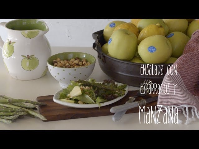 Receta de Ensalada de espárragos y manzana