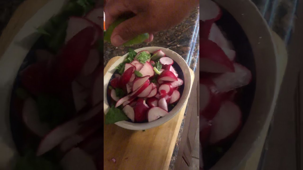 Receta de Ensalada de espinaca y rabanitos