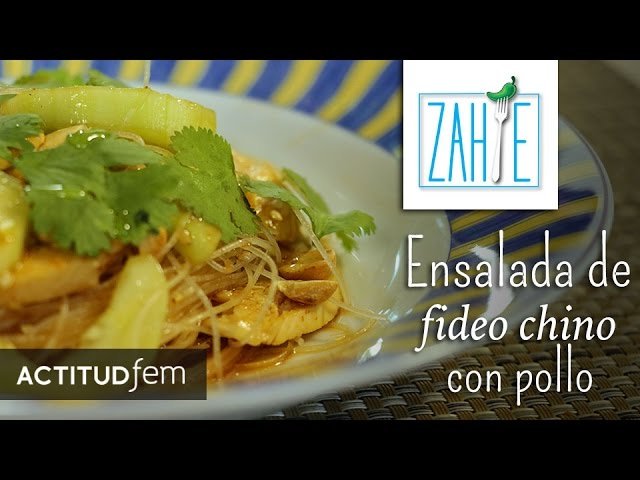 Receta de Ensalada de fideos chinos con pollo