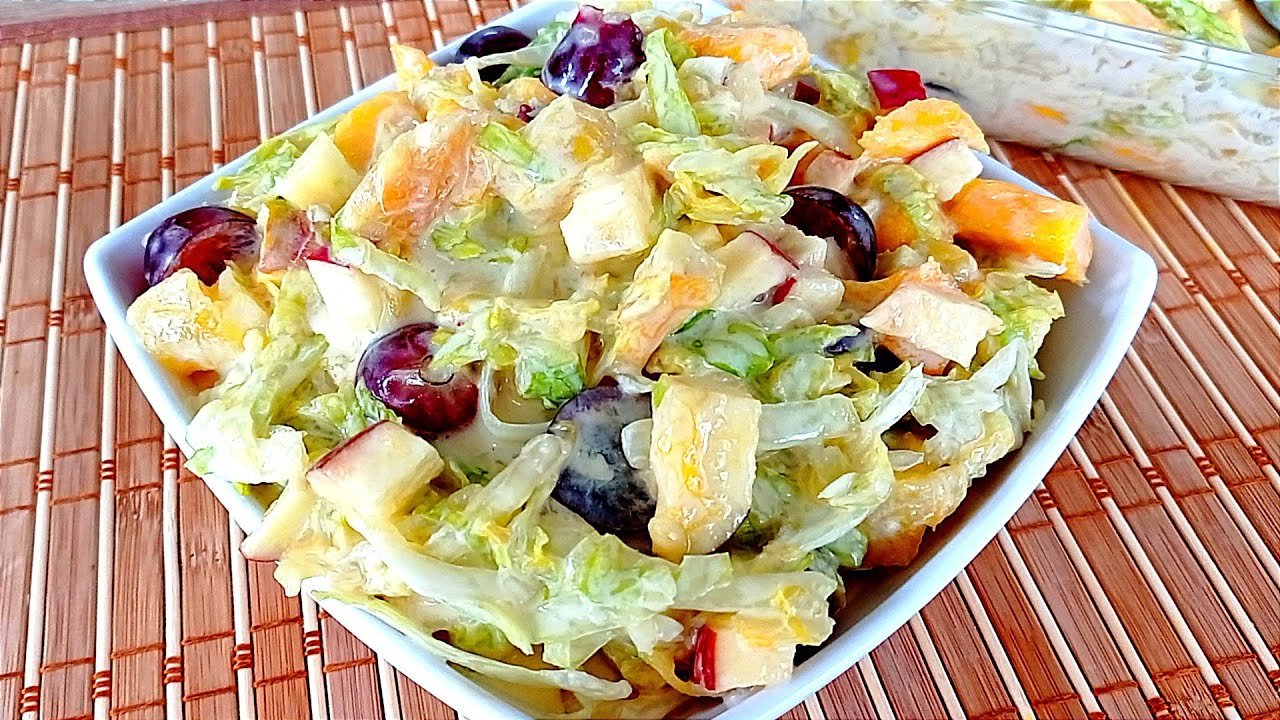 Receta de Ensalada de frutas con crema y nuez