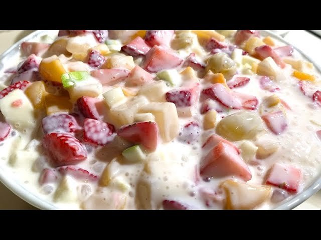 Receta de Ensalada de frutas con salsa de yogur