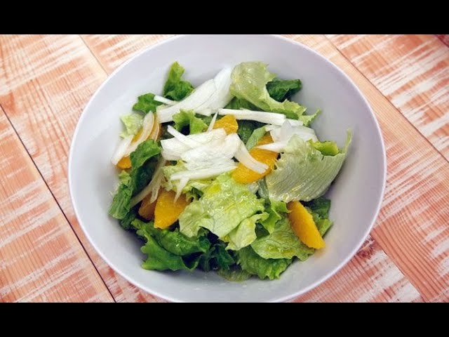 Receta de Ensalada de lechuga con naranja y nueces