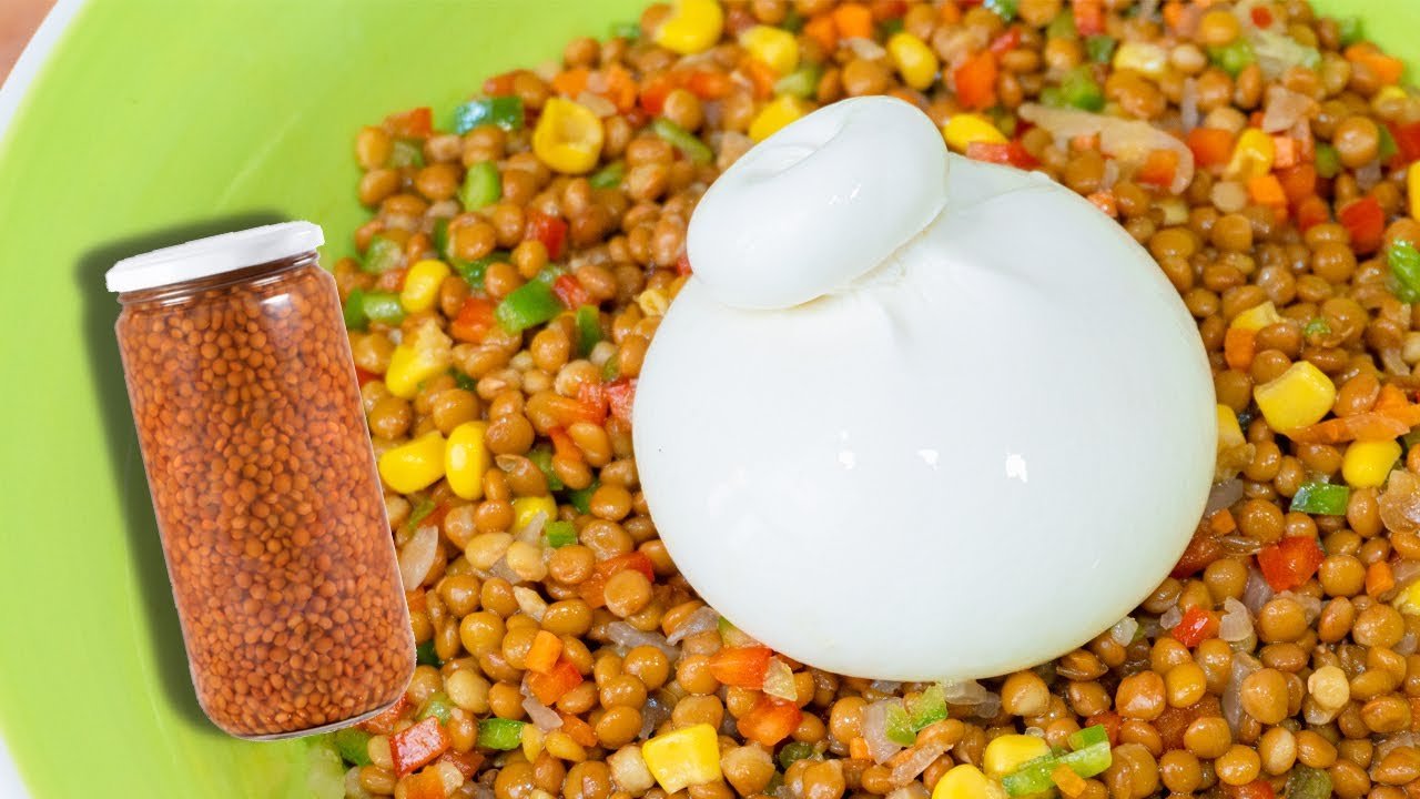 Receta de Ensalada de lentejas de bote