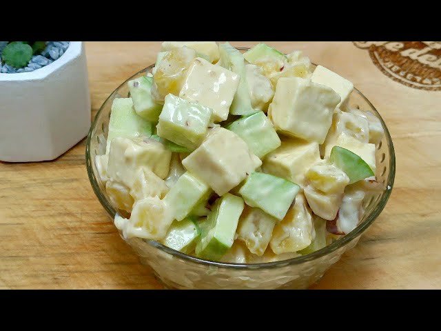 Receta de Ensalada de manzana verde y queso