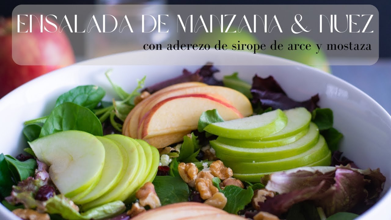 Receta de Ensalada de manzana y nueces