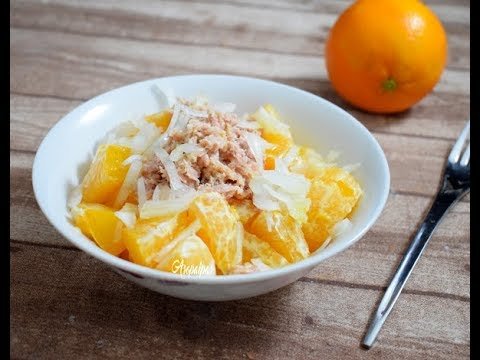 Receta de Ensalada de naranja y atún
