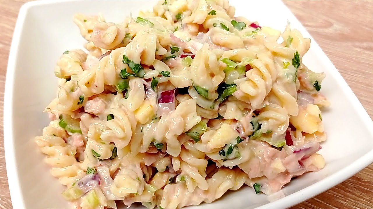 Receta de Ensalada de pasta con atún y manzana