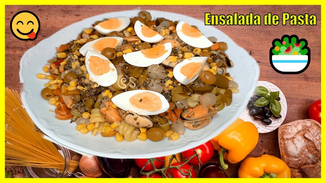 Receta de Ensalada de pasta con mejillones