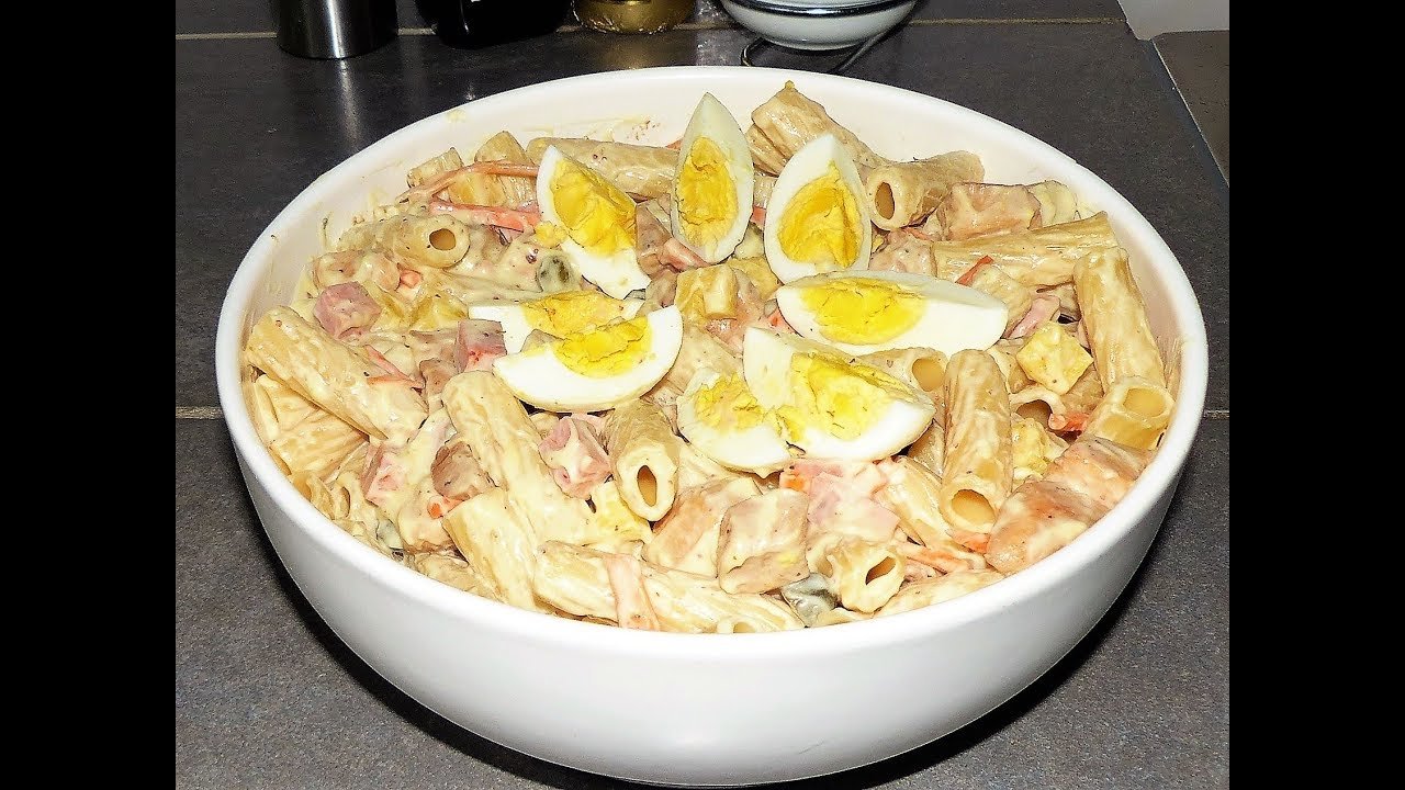 Receta de Ensalada de pasta con pollo y piña