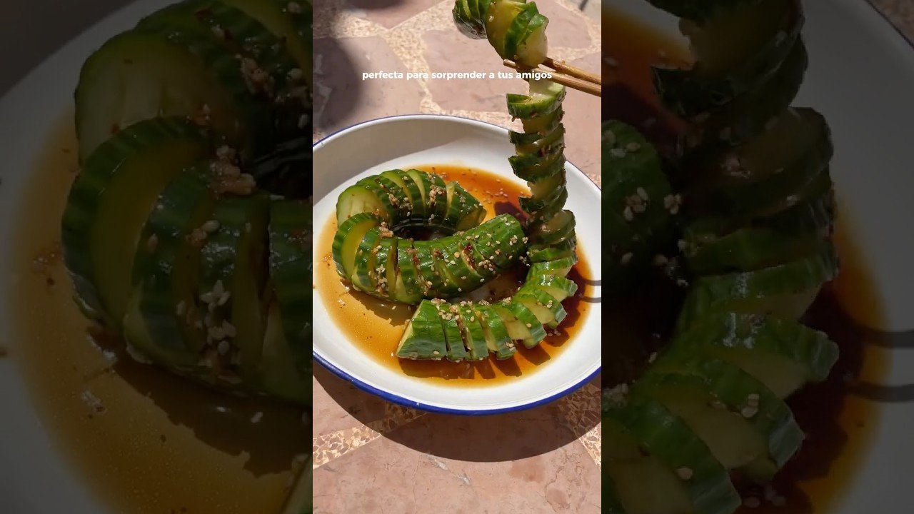 Receta de Ensalada de pepino asiática